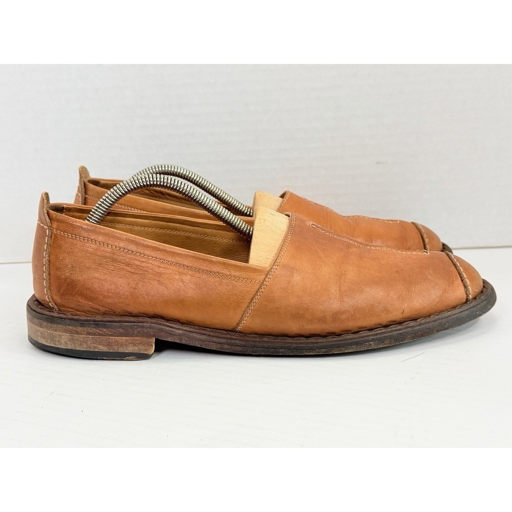 Ciro Schiano Belvedere Exclusively Handmade TAN Leather slip On Loafer 12
